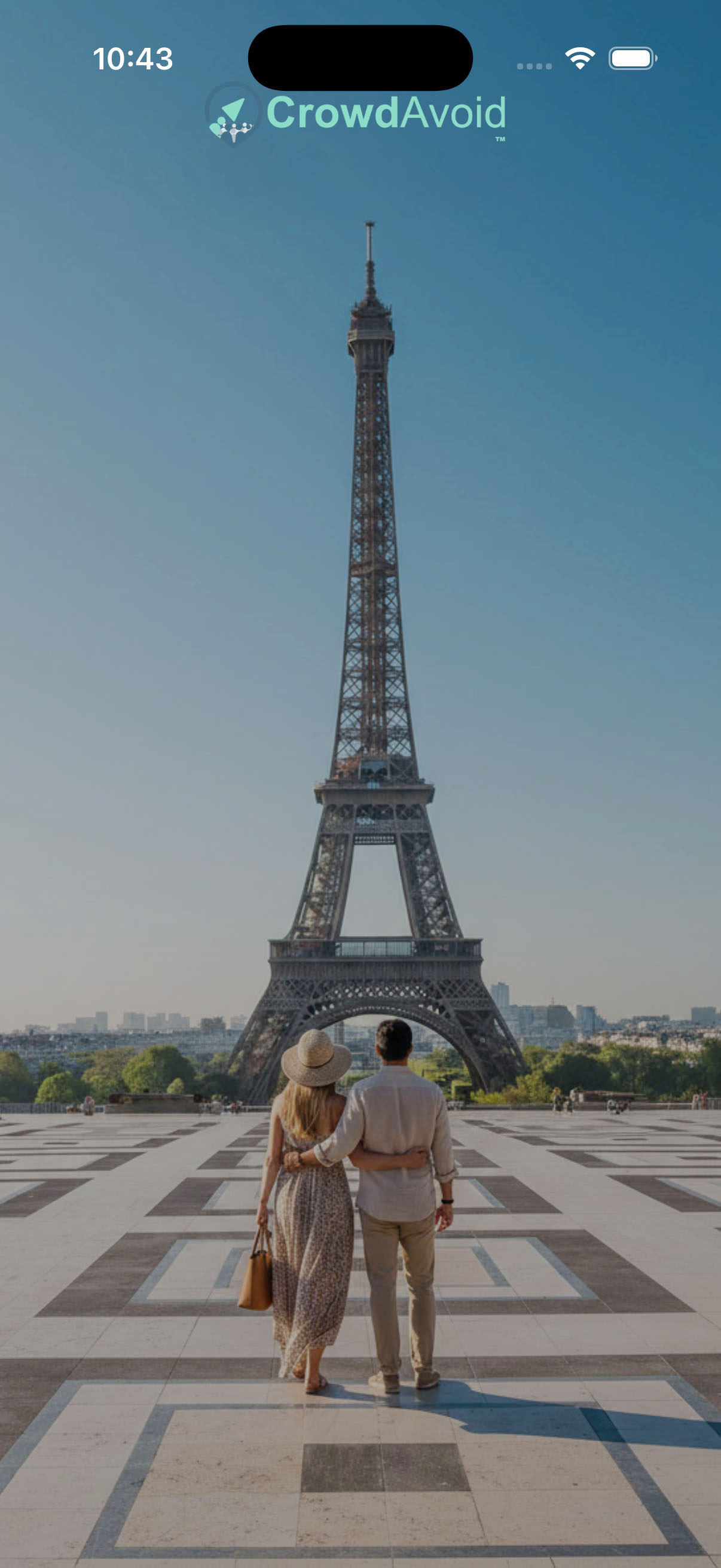 Eiffel Tower without crowds